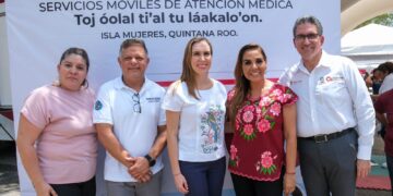 Supervisa Mara Lezama las caravanas “Salud para Todos” en Isla Mujeres