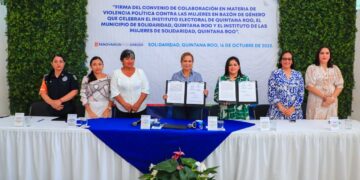 Solidaridad firma convenio con IEQROO en combate a la violencia política de género