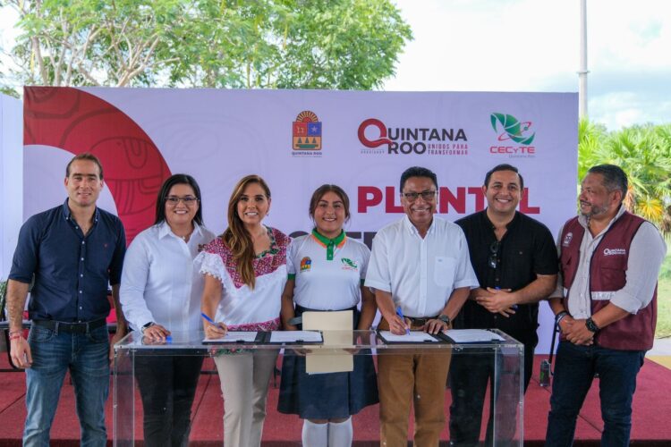 Amplía y entrega Mara Lezama aulas en CECYTE Tulum para un mejor futuro a la juventud