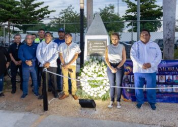 Con Monumento de Honor recuerdan a personal que ha fallecido en Playa del Carmen