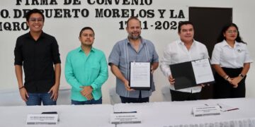 Firma gobierno de Puerto Morelos convenio con la Universidad Intercultural Maya de Quintana Roo