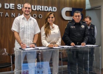 Firman Mara Lezama y Uber convenio para incorporar sistema de seguridad en beneficio de usuarios