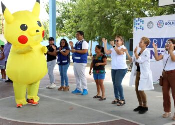 Llega Brigada por Una Niñez Feliz a Misión las Flores de Playa del Carmen