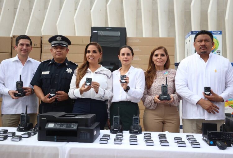 Más Equipamiento y patrullas para fortalecer seguridad pública de BJ y Q.Roo Ana Paty Peralta