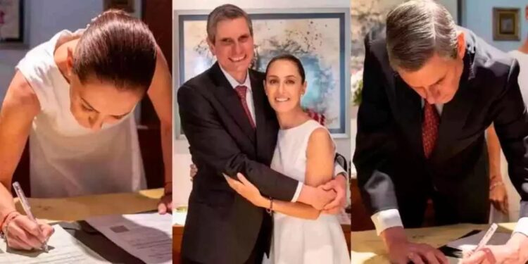 Se casan Sheinbaum y Tarriba en ceremonia íntima