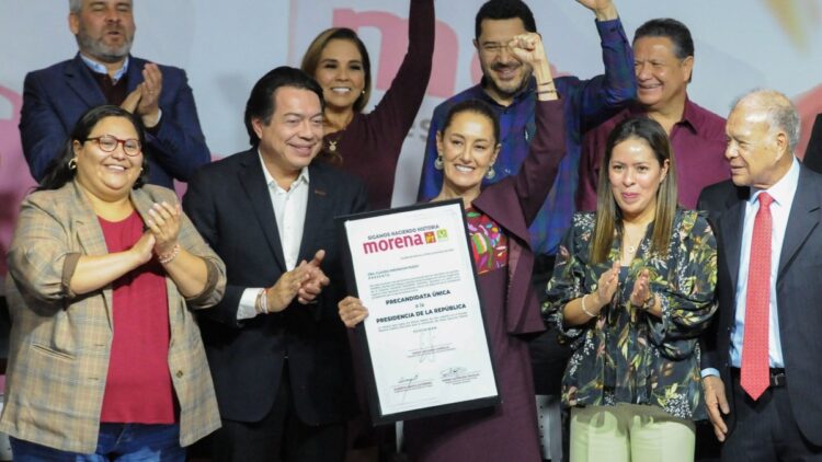 Se registra Sheinbaum como precandidata única de Sigamos Haciendo Historia