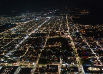 Solidaridad brilla como nunca, con luminarias renovadas