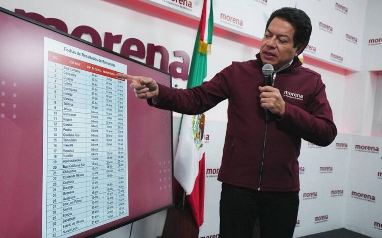 Morena dará a conocer a sus aspirantes al Congreso de acuerdo con el siguiente calendario