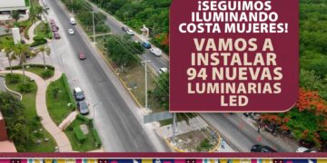 Atenea Gómez reforzará infraestructura de Costa Mujeres con 94 nuevas luminarias