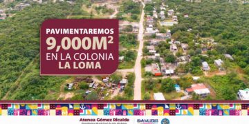 Atenea Gómez va por construcción de más calles en Ciudad Mujeres