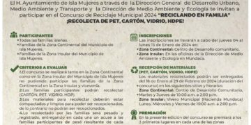 Invitan familias de Isla Mujeres al concurso ‘Reciclando en familia’