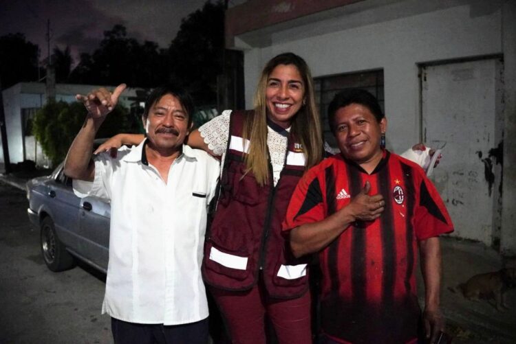 Marybel Villegas recorre las calles de la región 232 de Cancún