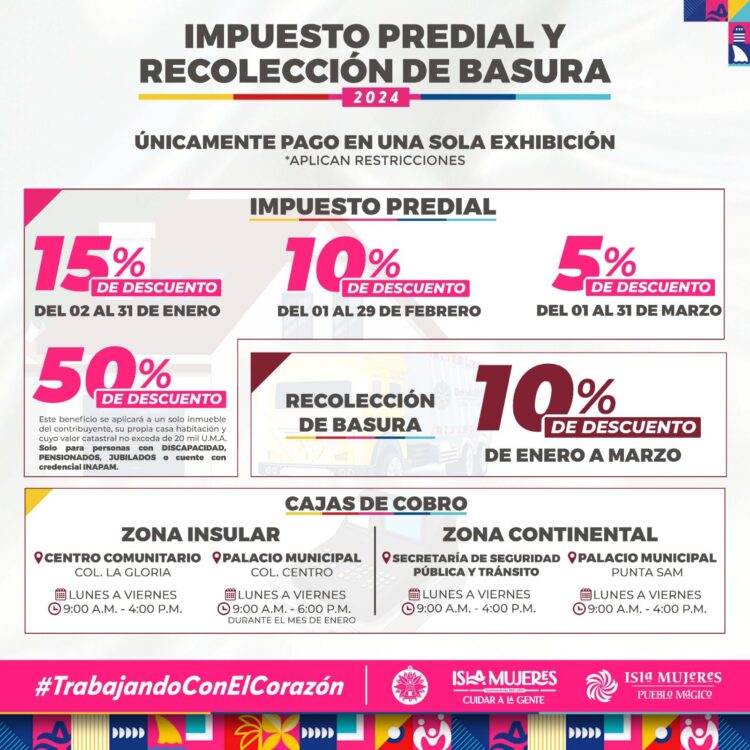 Gobierno de Atenea Gómez anuncia descuentos en pago del predial