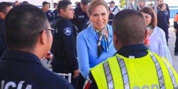 Lili Campos reconoce el papel fundamental de elementos policíacos en la renovación