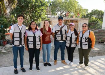 Avanza la segunda etapa de la Plaza Ejidatarios en la Zona Continental de Isla Mujeres