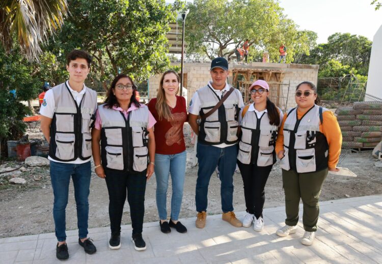 Avanza la segunda etapa de la Plaza Ejidatarios en la Zona Continental de Isla Mujeres