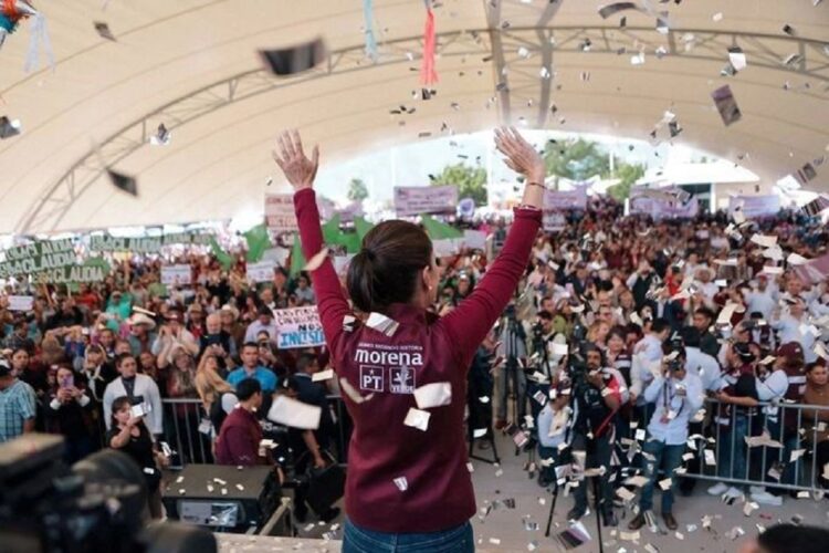 Luchamos por más democracia, más libertad y más bienestar: Claudia Sheinbaum