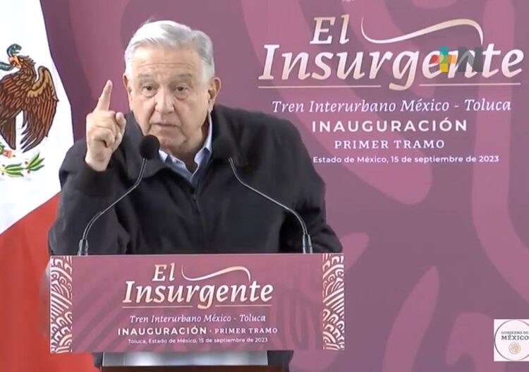 Asegura AMLO a mexiquenses que concluirá obras de El Insurgente