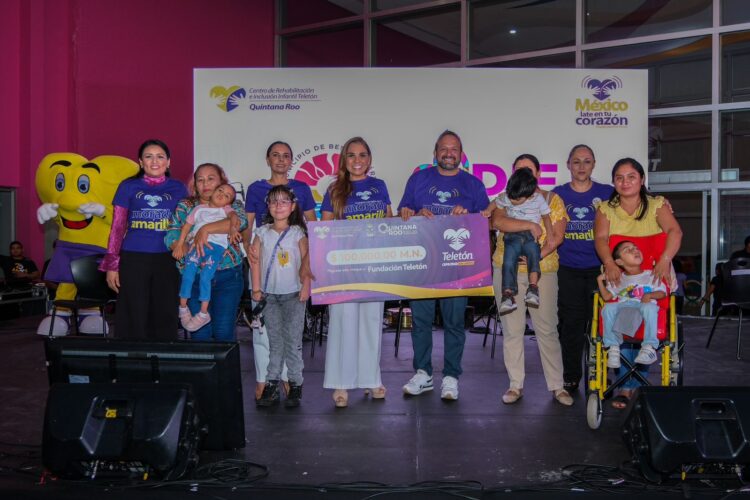 Entrega Mara Lezama apoyo a Fundación Teletón y hace llamado de solidaridad
