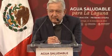 Inaugura AMLO primera etapa del proyecto Agua Saludable para la Laguna