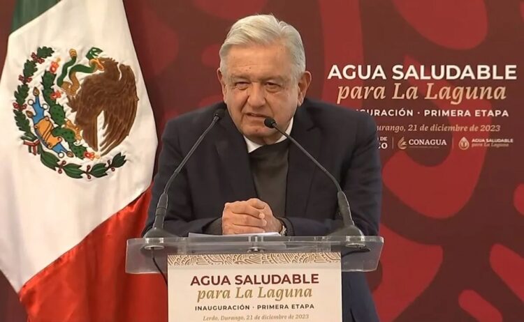 Inaugura AMLO primera etapa del proyecto Agua Saludable para la Laguna