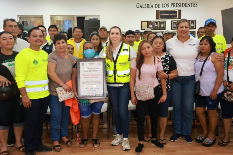 Reconoce Atenea Gómez labor del personal de áreas operativas del Ayuntamiento de Isla Mujeres
