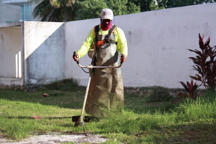 Gobierno de Isla Mujeres refuerza acciones de limpieza en las escuelas