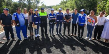 Supervisa Lili Campos obras públicas en Puerto Aventuras