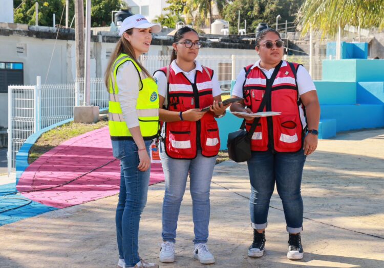 Avanza rehabilitación del parque Las Fragatas en zona insular de Isla Mujeres