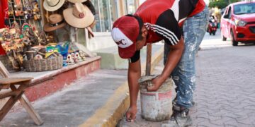 Avanza transformación de infraestructura en la zona Centro de Isla Mujeres