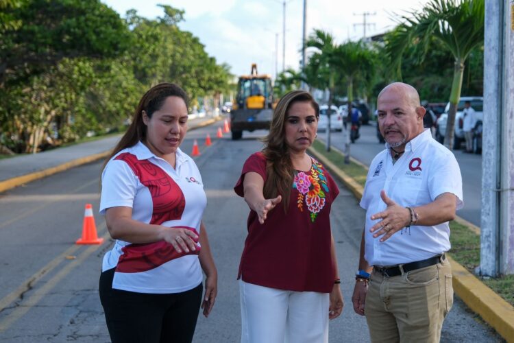 Mara Lezama anuncia reconstrucción de 3.2 km de la avenida Rafael E. Melgar en Cozumel