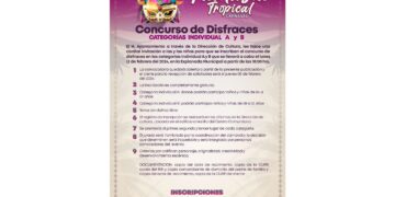 Abre gobierno de Atenea Gómez convocatoria para participar en el Concurso de Disfraces del Carnaval
