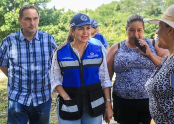 Lili Campos constata avances en renovación de parque y domo