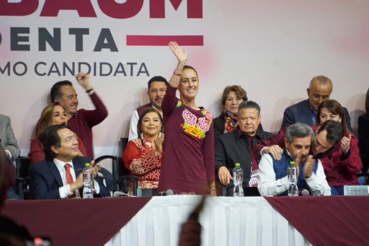 Acompaña Marybel Villegas a Claudia Sheinbaum en su ratificación como candidata a la Presidencia