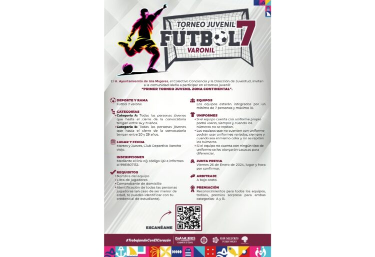 Impulsa gobierno de Atenea Gómez deporte entre juventudes de la Zona Continental de Isla Mujeres