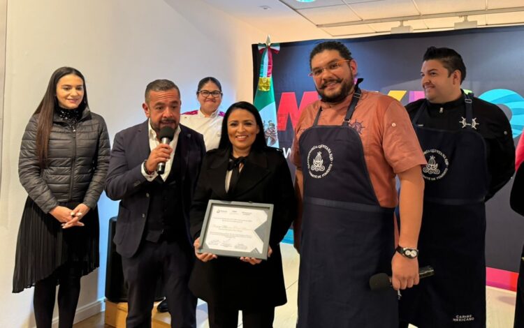 Blanca Merari recibe reconocimiento por implementar estrategia de fomento a la gastronomía