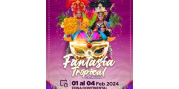 Zona Continental de Isla Mujeres, con todo listo para el Carnaval Fantasía Tropical