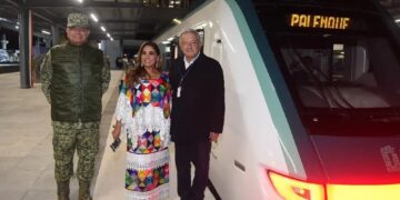 AMLO inauguró el segundo tramo del Tren Maya, de Cancún a Palenque