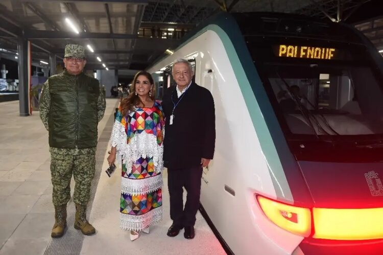 AMLO inauguró el segundo tramo del Tren Maya, de Cancún a Palenque