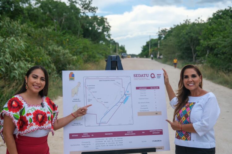 Inversión histórica para transformar Los Chunes en Quintana Roo, señala Mara Lezama