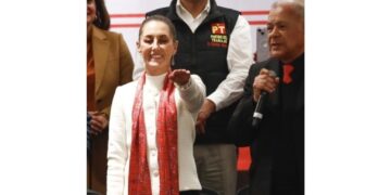 Claudia Sheinbaum protesta como candidata del PT