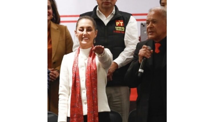 Claudia Sheinbaum protesta como candidata del PT
