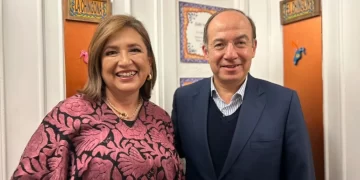Xóchitl Gálvez se reúne con Felipe Calderón en Madrid