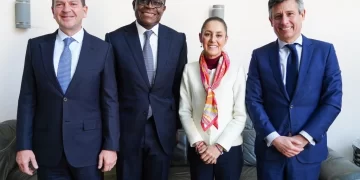 Encuentro de Claudia Sheinbaum con directivos de Bank of America