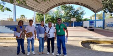 Recorren funcionariado del IEQROO e INE secciones del municipio de Solidaridad