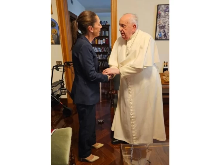 “Excepcional” reunión con el Papa Francisco: Claudia Sheinbaum