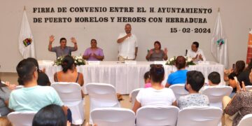 Firman convenio Ayuntamiento de Puerto Morelos y “Héroes con Herraduras” en beneficio de niños con discapacidad
