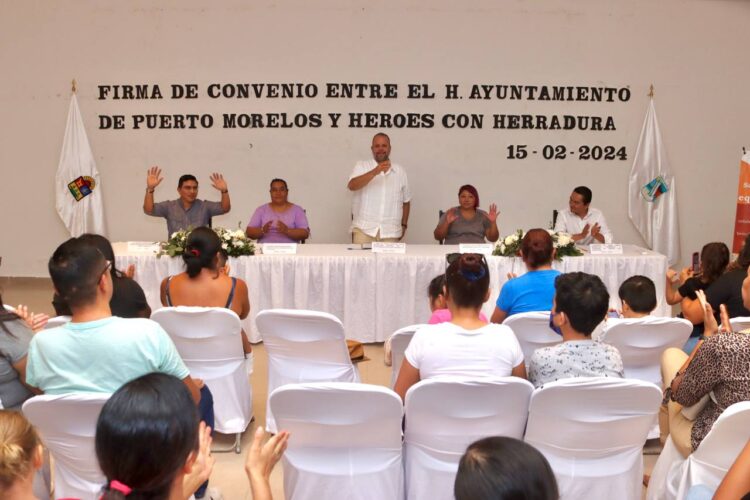 Firman convenio Ayuntamiento de Puerto Morelos y “Héroes con Herraduras” en beneficio de niños con discapacidad