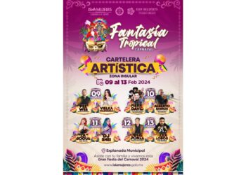 Invita gobierno de Isla Mujeres del 9 al 13 de febrero al Carnaval Fantasía Tropical 2024
