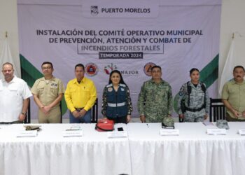 Blanca Merari encabeza instalación de Comité de Combate de Incendios Forestales en Puerto Morelos